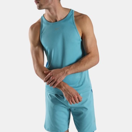 Reebok Id Run Tank Ανδρικό Αμάνικο Μπλε Reebok Id Run Tank Ανδρικό Αμάνικο Μπλε