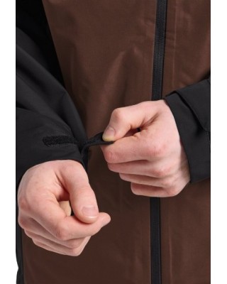 Jack Wolfskin Taubenberg 3In1 Jkt M Dark Brown Ανδρικό Μπουφάν