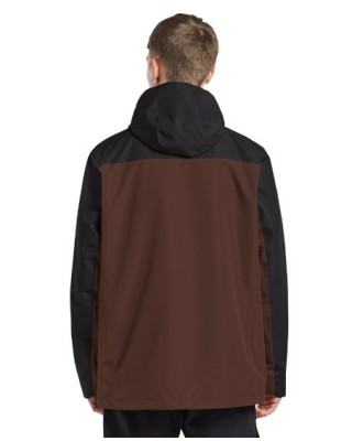 Jack Wolfskin Taubenberg 3In1 Jkt M Dark Brown Ανδρικό Μπουφάν