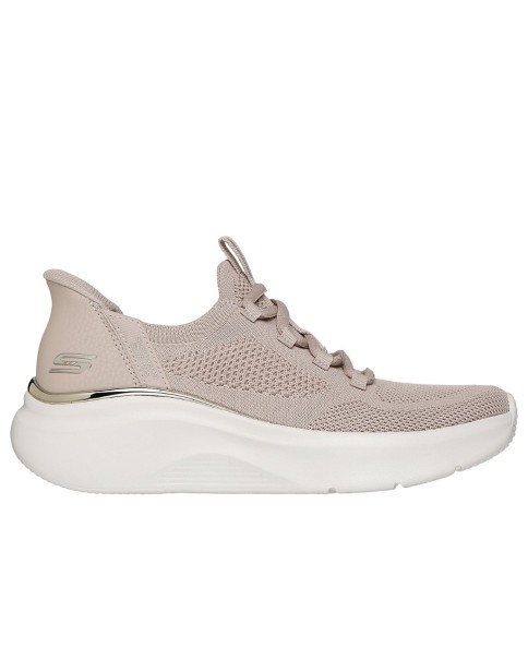 Skechers Bobs Slip Ins B Love True Delight Μπεζ Γυναικεία Παπούτσια