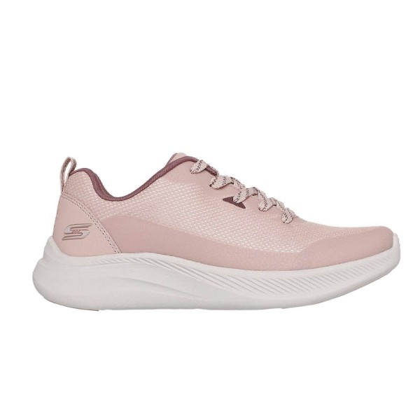 Skechers Bobs Mesh Lace Up Γυναικείο Παπούτσι Ροζ