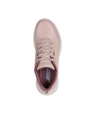 Skechers Bobs Mesh Lace Up Γυναικείο Παπούτσι Ροζ