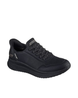 Skechers Bobs Squad 4 Slip-Ins Μαύρα Γυναικεία Παπούτσια