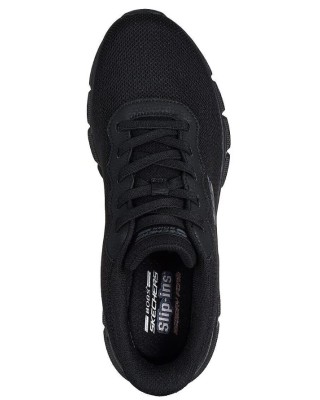 Skechers Glacial Edge Bobs Ανδρικό Παπούτσι Μαύρο