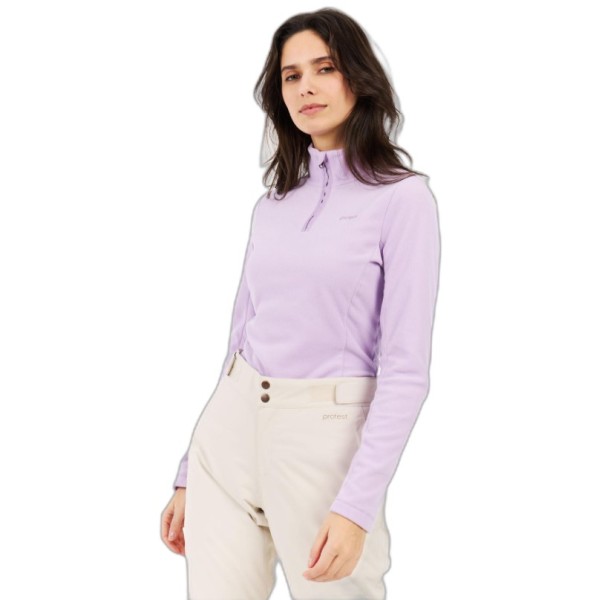 Protest Remutez 1/4 Zip Active Top Thistle Purple Γυναικεία Μπλούζα Fleece