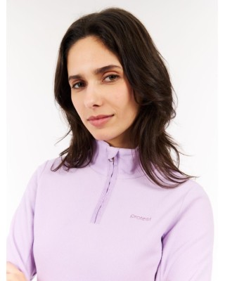 Protest Remutez 1/4 Zip Active Top Thistle Purple Γυναικεία Μπλούζα Fleece