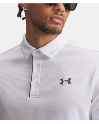 Under Armour Tech Ανδρικό Polo Λευκό