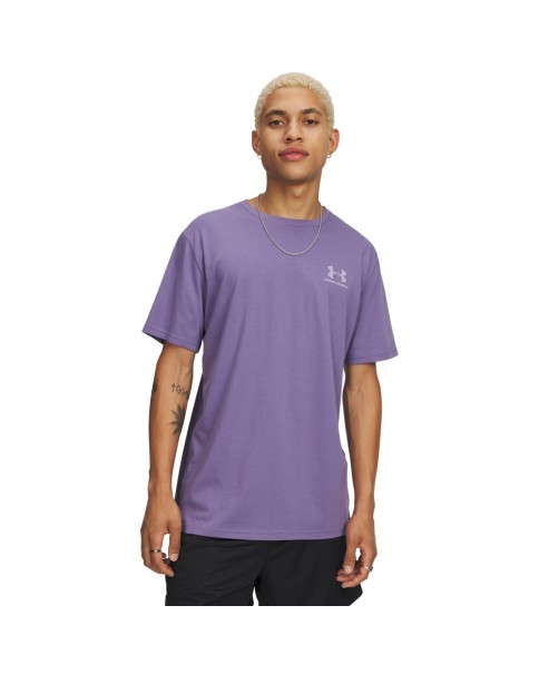 Under Armour M Sportstyle Lc Ss Ανδρικό T-Shirt Μωβ