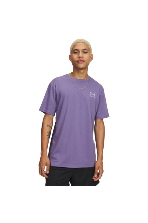 Under Armour M Sportstyle Lc Ss Ανδρικό T-Shirt Μωβ