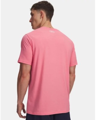 Under Armour M Sportstyle Lc Ss Ανδρικό T-Shirt Ροζ