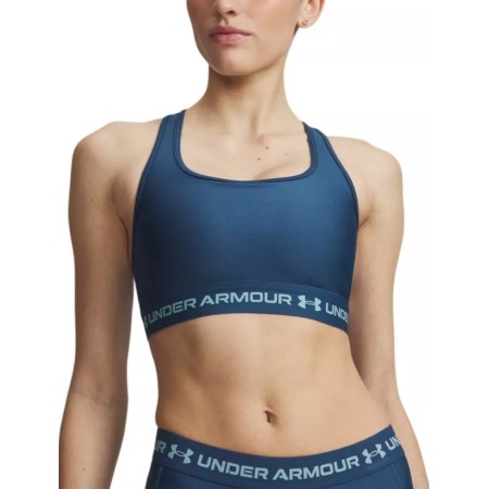 Under Armour Crossback Mid Bra Αθλητικό Μπουστάκι Μπλε