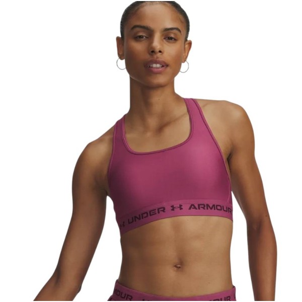 Under Armour Crossback Mid Bra Αθλητικά Μπουστάκια Μπορντω