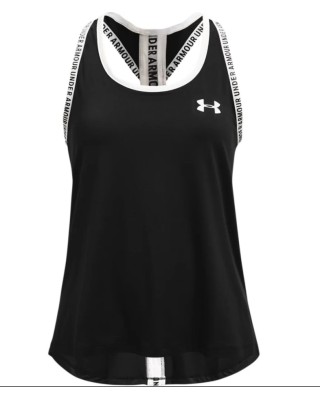 Under Armour Tech Knockout Tank G Παιδικό Αμάνικο Μαύρο Under Armour Tech Knockout Tank G Παιδικό Αμάνικο Μαύρο
