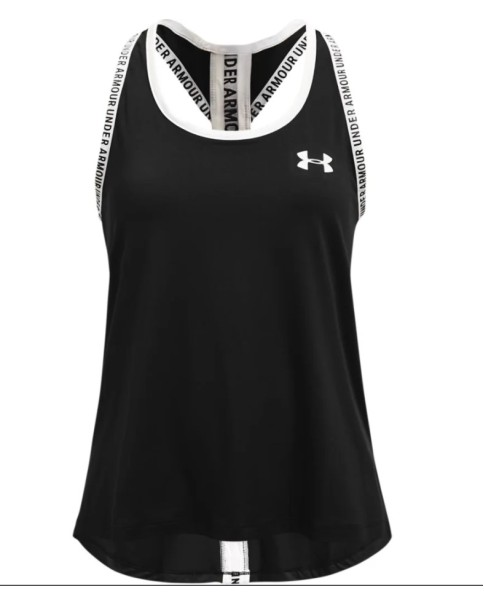 Under Armour Tech Knockout Tank G Παιδικό Αμάνικο Μαύρο Under Armour Tech Knockout Tank G Παιδικό Αμάνικο Μαύρο