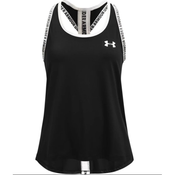 Under Armour Tech Knockout Tank G Παιδικό Αμάνικο Μαύρο Under Armour Tech Knockout Tank G Παιδικό Αμάνικο Μαύρο