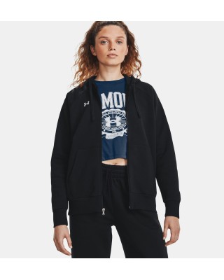 Under Armour Rival Fleece Fz Hoodie Γυναικείες Ζακέτες Μαύρη