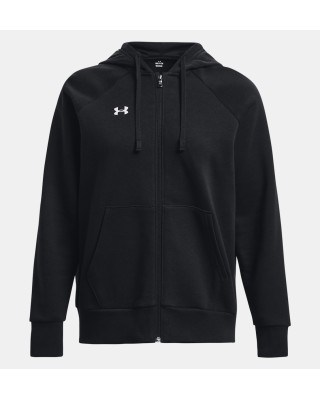 Under Armour Rival Fleece Fz Hoodie Γυναικείες Ζακέτες Μαύρη
