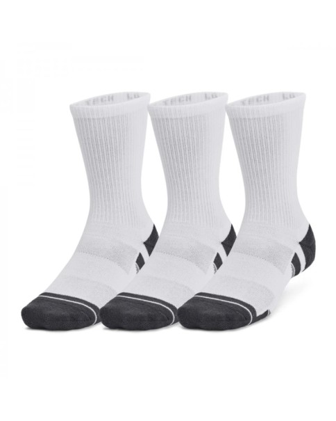 Under Armour Performance Tech 3Pk Crew Κάλτσες Λευκό