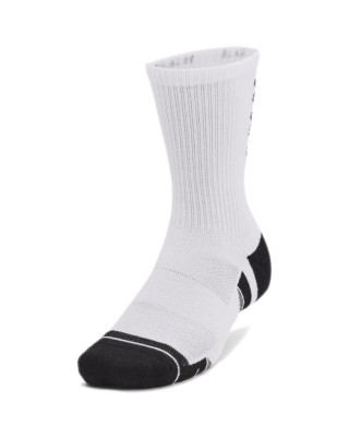 Under Armour Perf Tech Nov 3Pk Crew Κάλτσες Λευκό