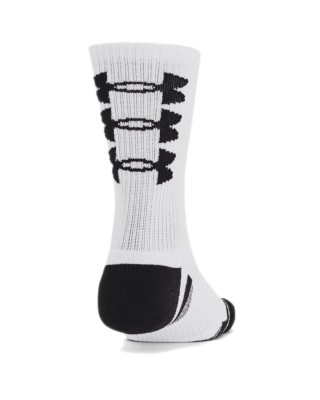 Under Armour Perf Tech Nov 3Pk Crew Κάλτσες Λευκό