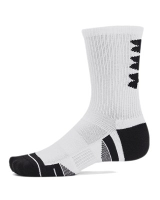 Under Armour Perf Tech Nov 3Pk Crew Κάλτσες Λευκό
