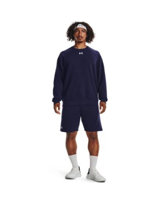 Under Armour Rival Fleece Crew Ανδρικές Μπλούζες Μπλε