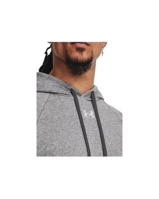 Under Armour Rival Fleece Hoodie Ανδρικές Μπλούζες Γκρι