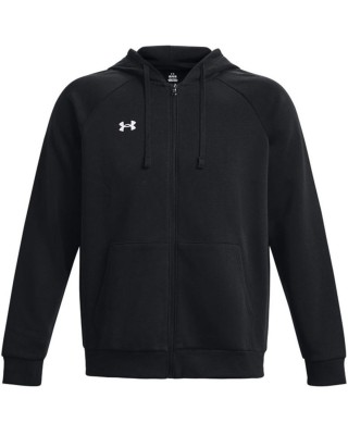 Under Armour Rival Fleece Fz Hoodie Ανδρική Ζακέτα Μαύρη Under Armour Rival Fleece Fz Hoodie Ανδρική Ζακέτα Μαύρη