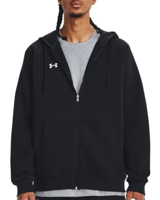 Under Armour Rival Fleece Fz Hoodie Ανδρική Ζακέτα Μαύρη