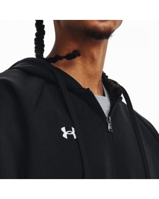 Under Armour Rival Fleece Fz Hoodie Ανδρική Ζακέτα Μαύρη