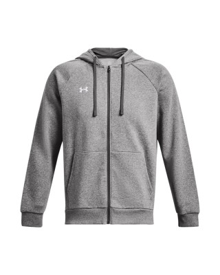 Under Armour Rival Fleece Fz Hoodie Ανδρικές Ζακέτες Γκρι