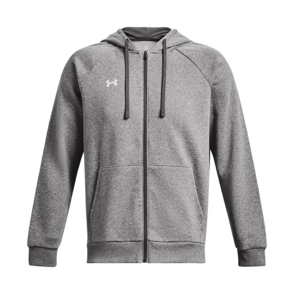 Under Armour Rival Fleece Fz Hoodie Ανδρικές Ζακέτες Γκρι