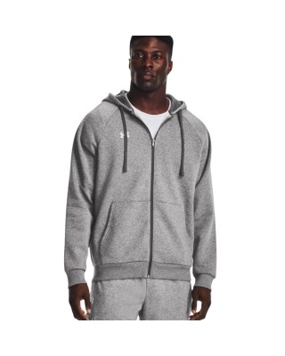 Under Armour Rival Fleece Fz Hoodie Ανδρικές Ζακέτες Γκρι