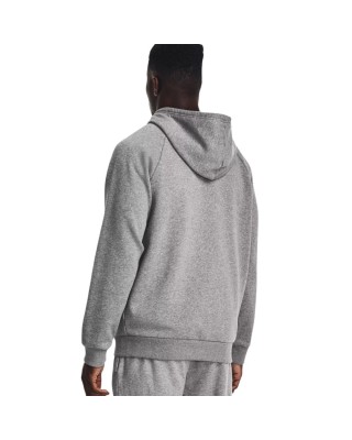 Under Armour Rival Fleece Fz Hoodie Ανδρικές Ζακέτες Γκρι