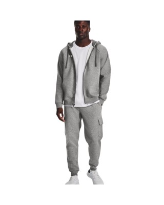 Under Armour Rival Fleece Fz Hoodie Ανδρικές Ζακέτες Γκρι