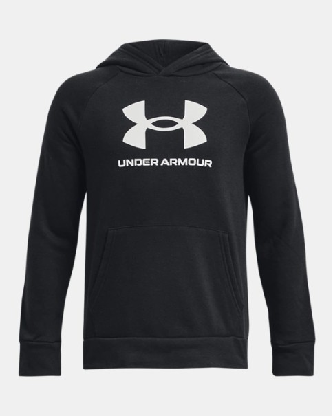 Under Armour Rival Fleece Bl Hoodie Παιδική Μπλούζα Μαύρη