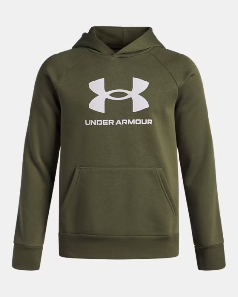 Under Armour Rival Fleece Bl Hoodie Παιδική Μπλούζα Λαδί
