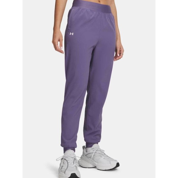 Under Armour Rival Hi Rise Woven Pant Γυναικείο Παντελόνι Μωβ Under Armour Rival Hi Rise Woven Pant Γυναικείο Παντελόνι Μωβ