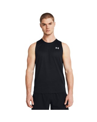 Under Armour Tech Tank Ανδρικό Αμάνικο Μαύρο