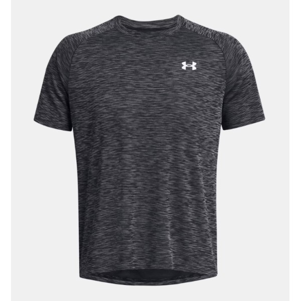 Under Armour Tech Textured Ss Ανδρικό T-Shirt Μαύρο Under Armour Tech Textured Ss Ανδρικό T-Shirt Μαύρο