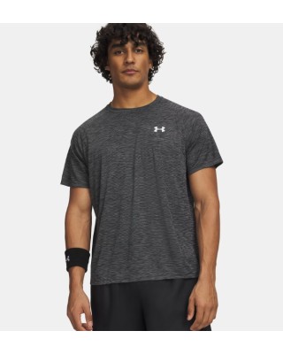 Under Armour Tech Textured Ss Ανδρικό T-Shirt Μαύρο Under Armour Tech Textured Ss Ανδρικό T-Shirt Μαύρο