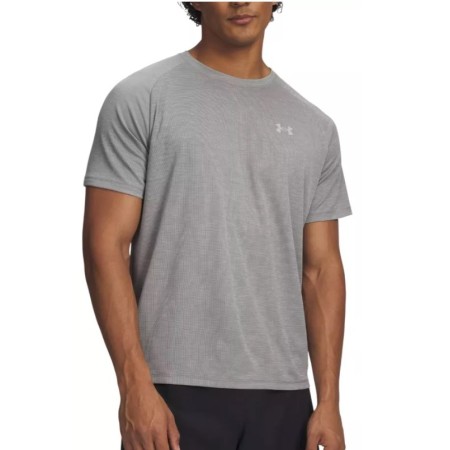 Under Armour Tech Textured Ss Ανδρικό T-Shirt Γκρι