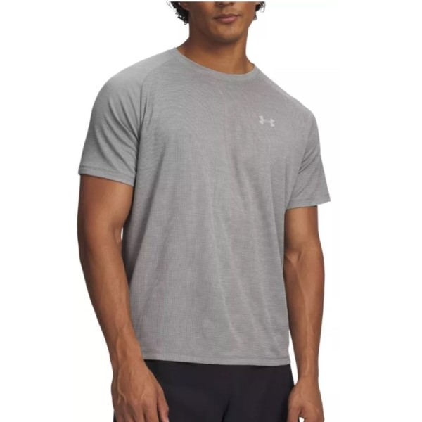 Under Armour Tech Textured Ss Ανδρικό T-Shirt Γκρι Under Armour Tech Textured Ss Ανδρικό T-Shirt Γκρι