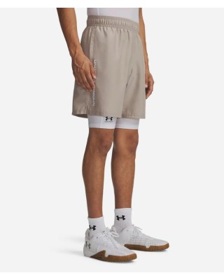 Under Armour Tech Woven Wordmark Short Ανδρικό Σορτς Μπεζ