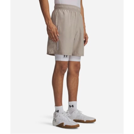 Under Armour Tech Woven Wordmark Short Ανδρικό Σορτς Μπεζ
