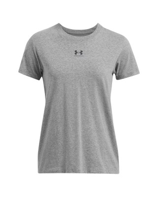 Under Armour Rival Core Ss Γυναικείο T-Shirt Γκρι