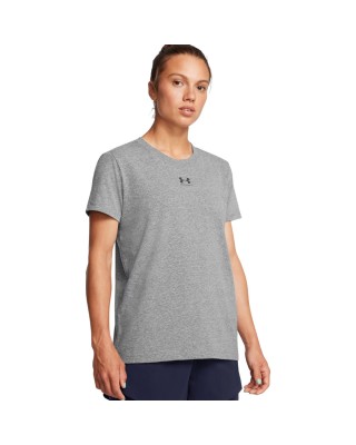Under Armour Rival Core Ss Γυναικείο T-Shirt Γκρι
