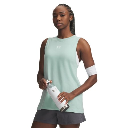 Under Armour Rival Muscle Tank Γυναικείο Αμάνικο Πράσινο