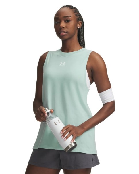 Under Armour Rival Muscle Tank Γυναικείο Αμάνικο Πράσινο