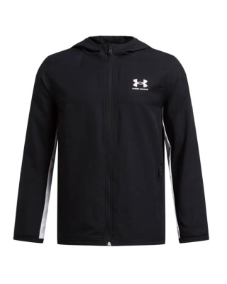 Under Armour B Rival Wvn Jacket Παιδική Ζακέτα Μαύρη